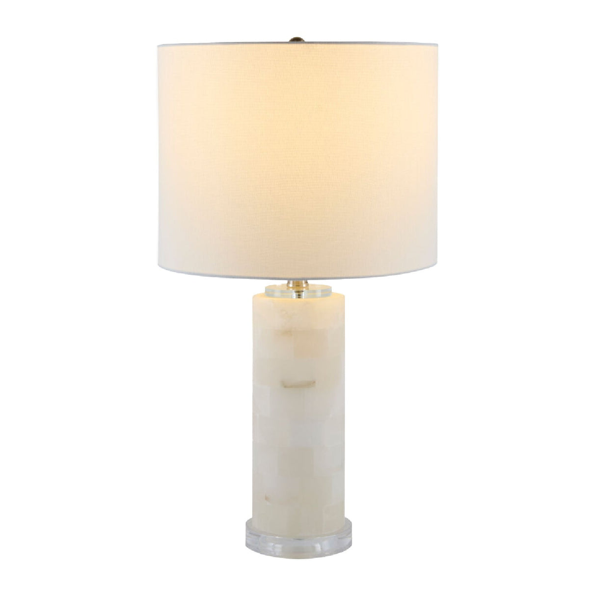 Modern European furniture - Burnished Cream Stone Table Lamp - www.oroa.com