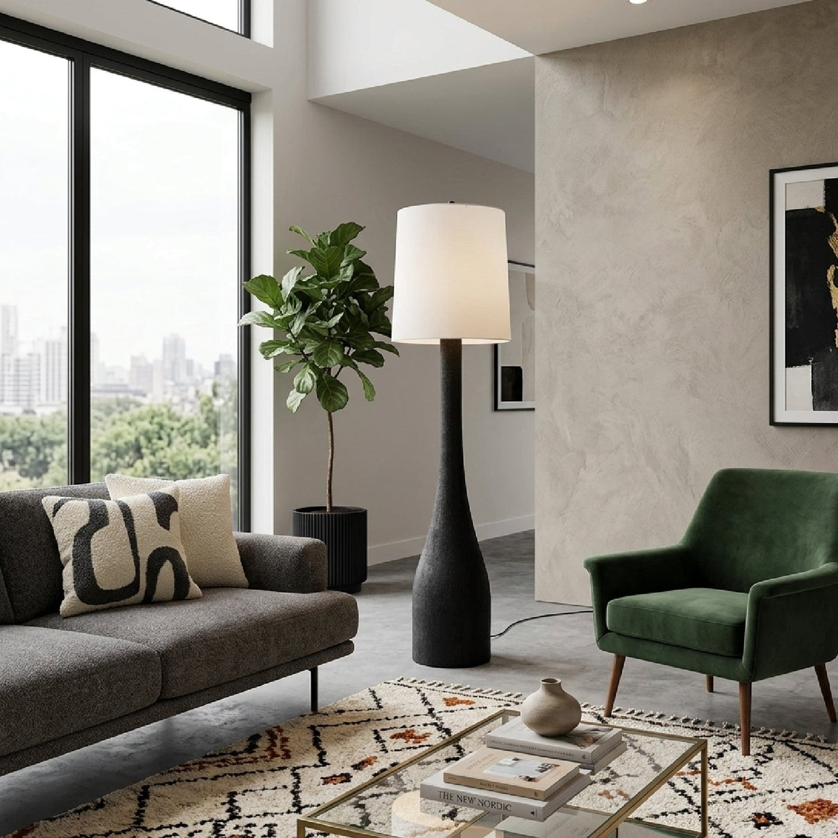Modern European furniture - Modern Minimalist Accent Floor Lamp - www.oroa.com