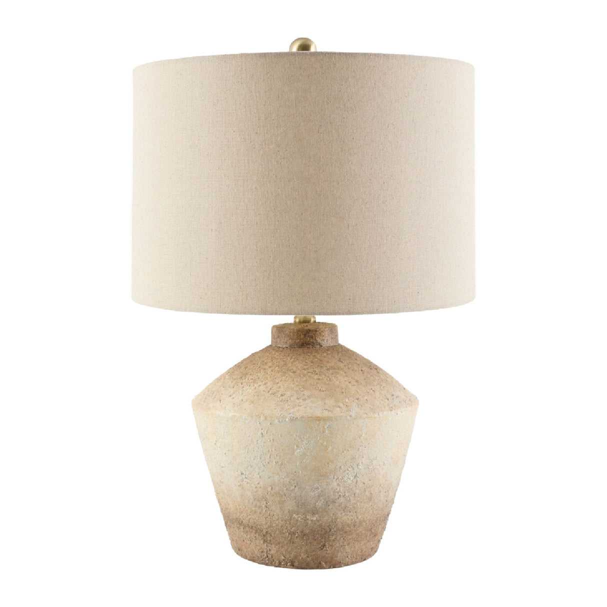 Modern European furniture - Ceramic Cream Linen Table Lamp - www.oroa.com