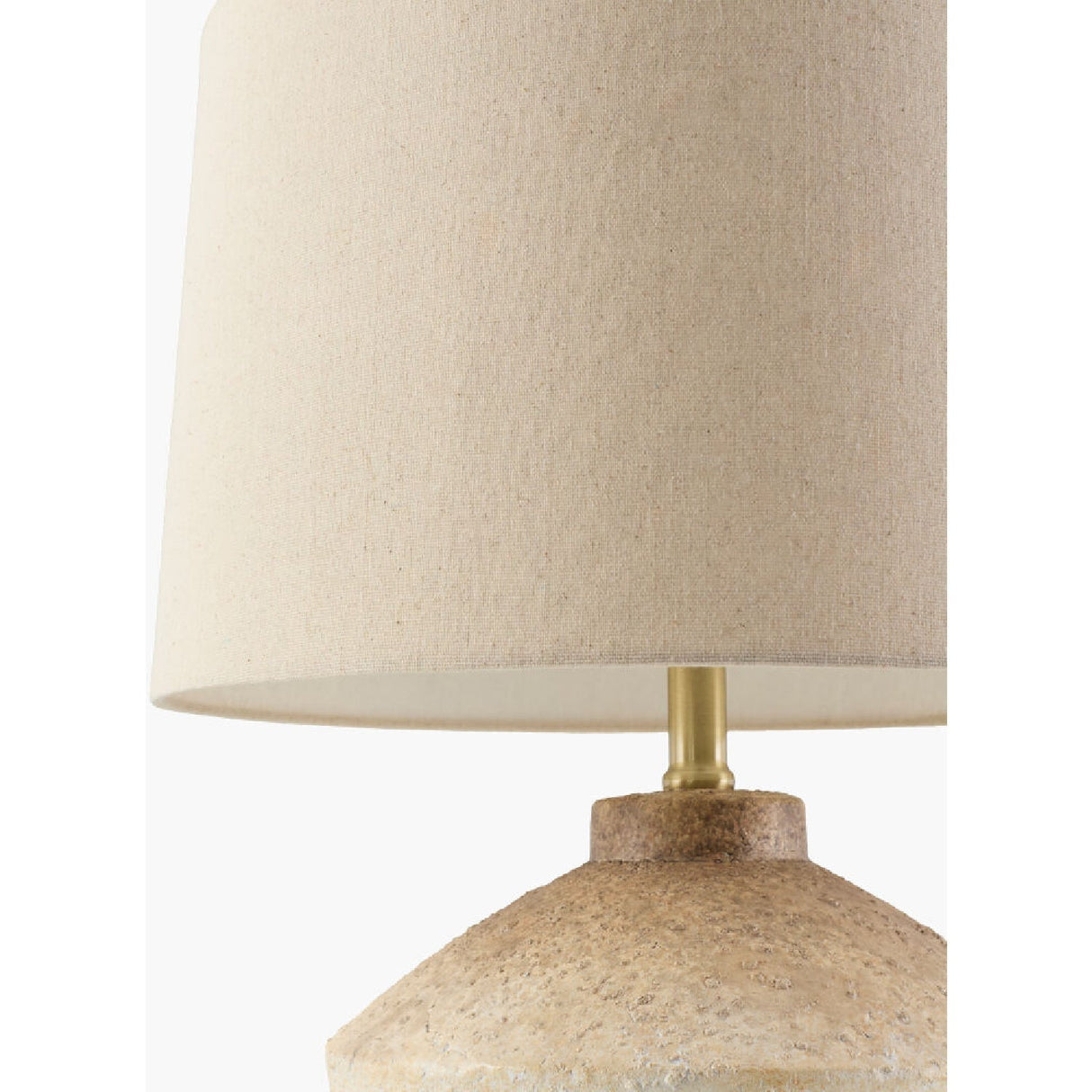 Modern European furniture - Ceramic Cream Linen Table Lamp - www.oroa.com