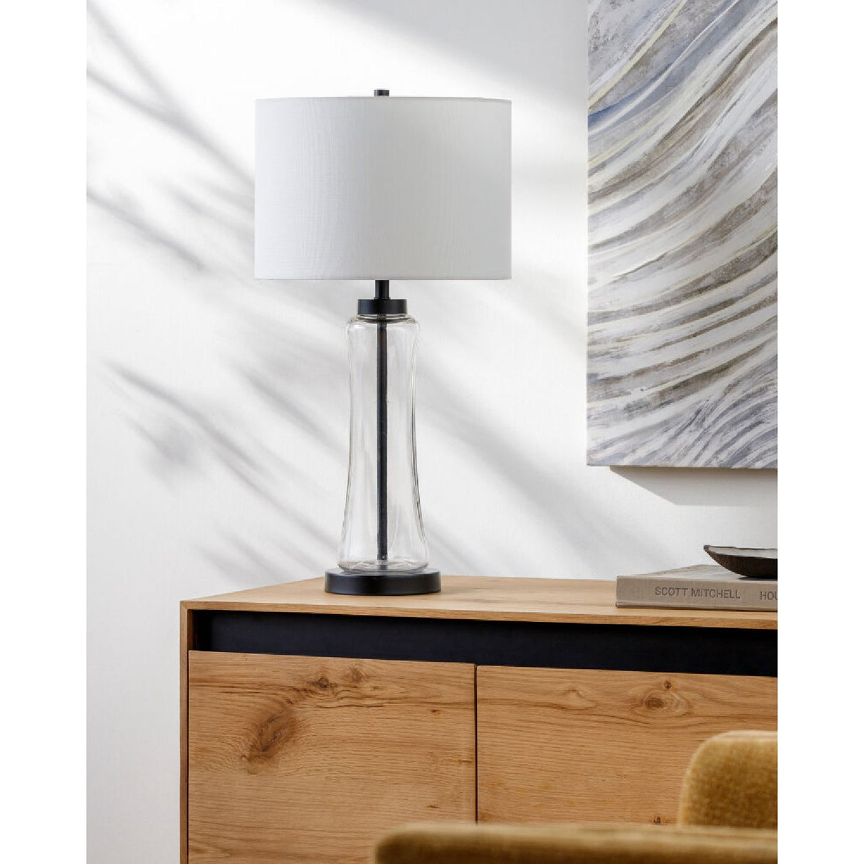 Modern European furniture - Translucent Glass Cotton Table Lamp - www.oroa.com