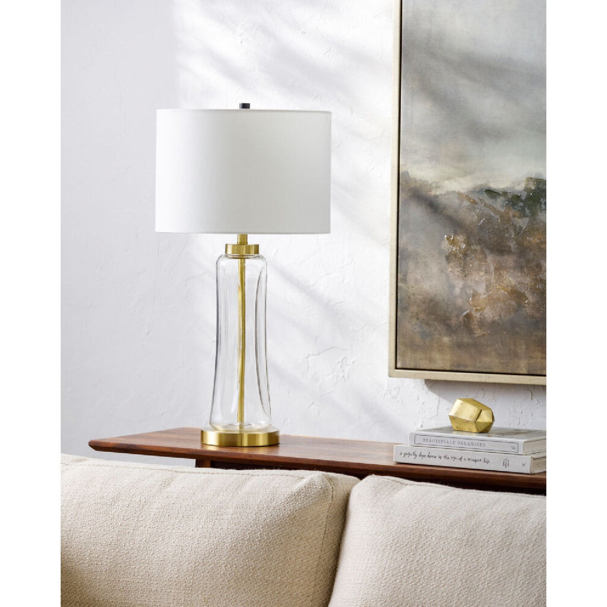 Modern European furniture - Translucent Glass Cotton Table Lamp - www.oroa.com