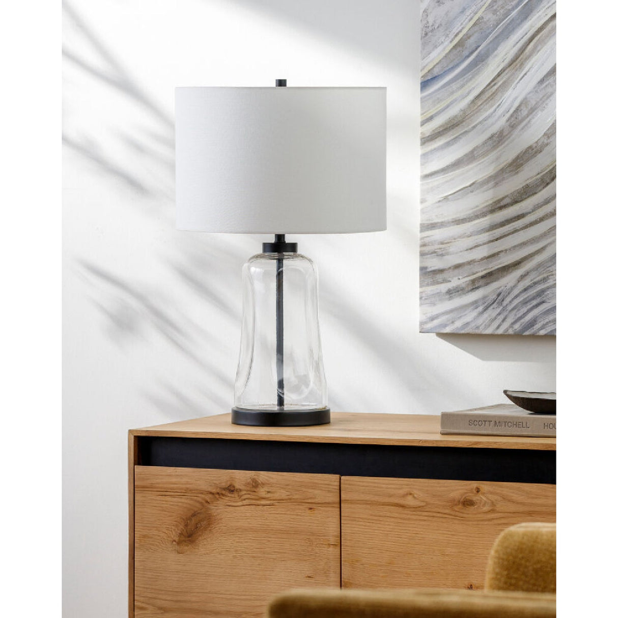 Modern European furniture - Clear Glass Cotton Table Lamp - www.oroa.com