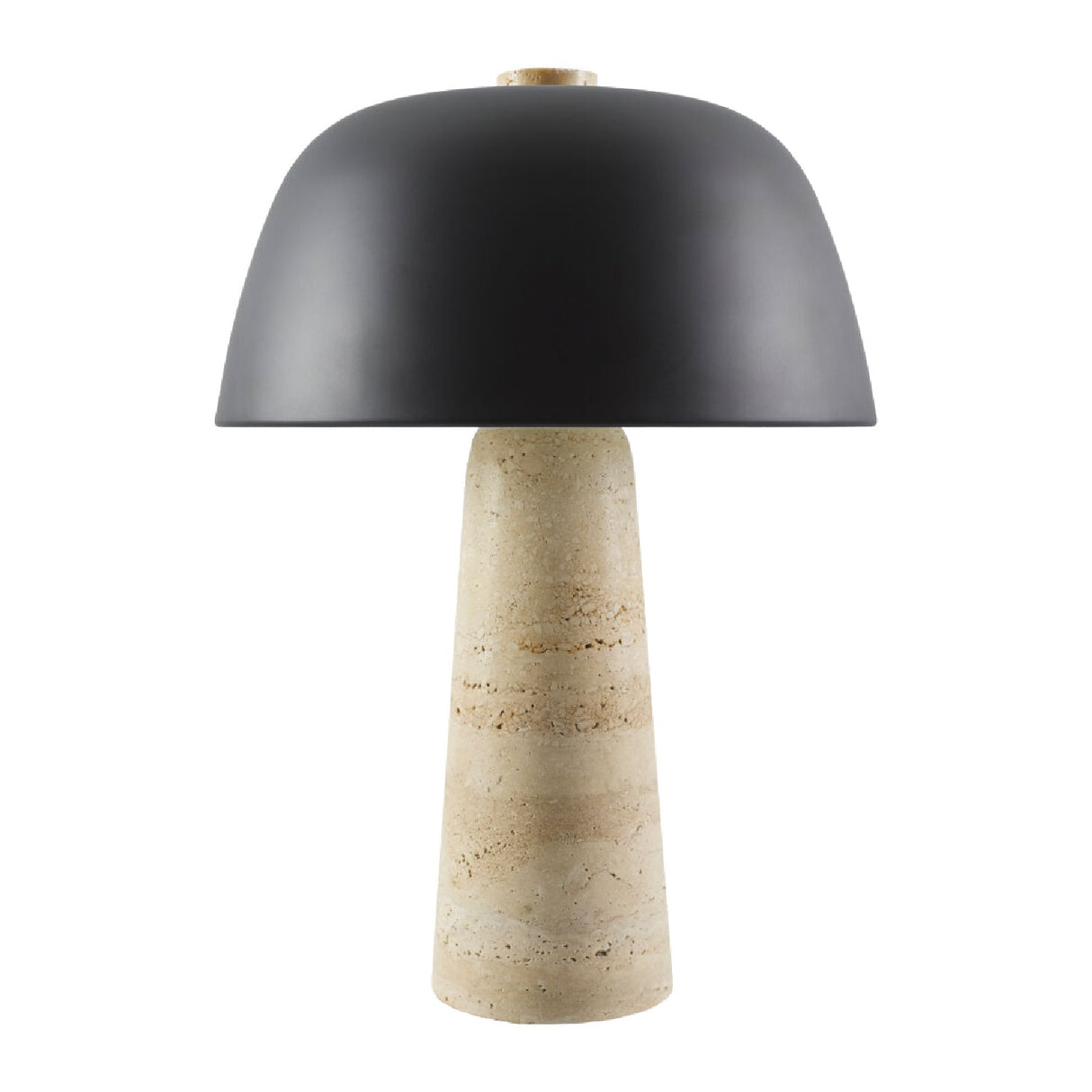 Modern European furniture - Metal Shade Travertine Table Lamp L - www.oroa.com