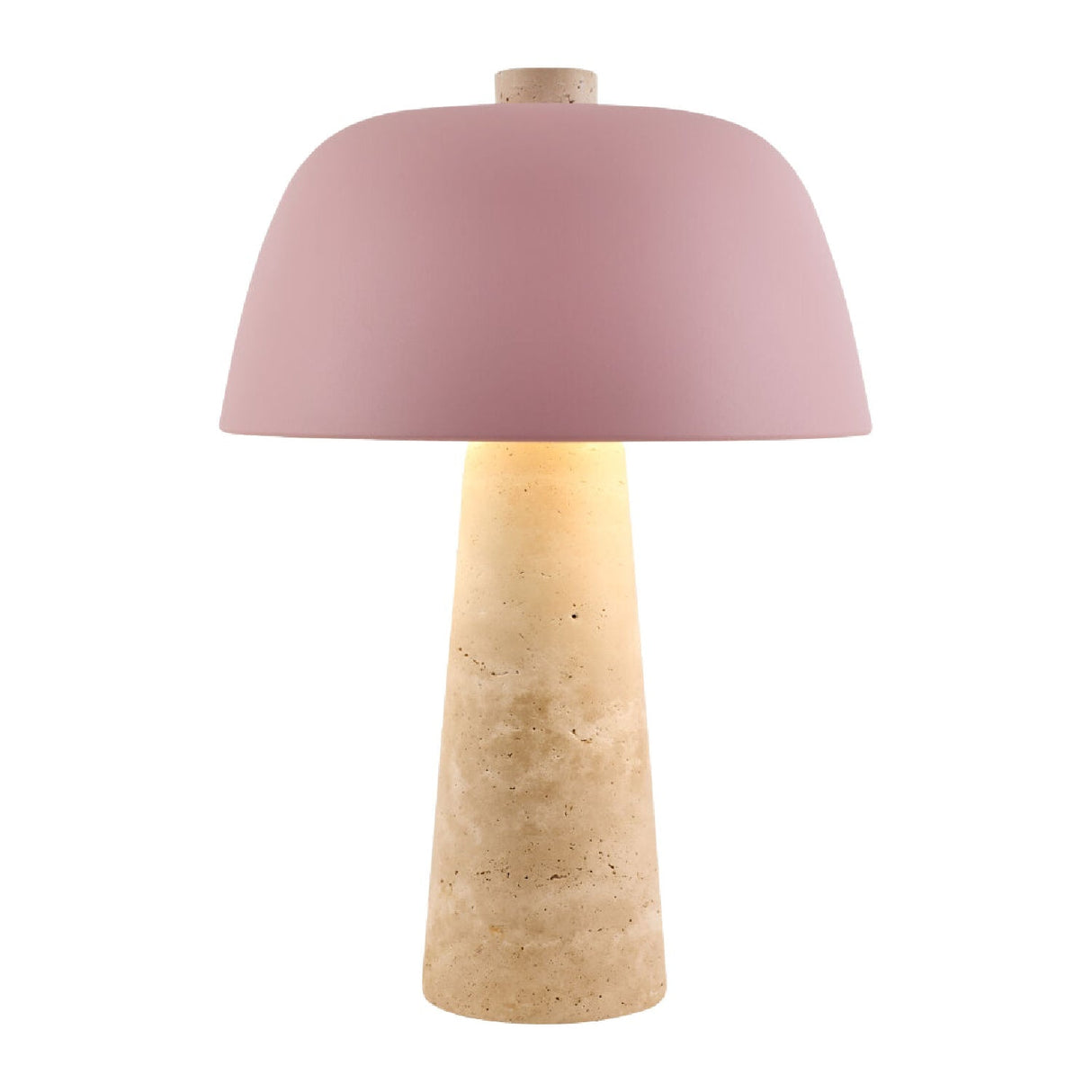 Modern European furniture - Metal Shade Travertine Table Lamp L - www.oroa.com