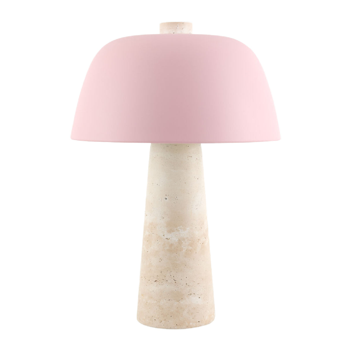 Metal Shade Travertine Table Lamp L | Oroa.com