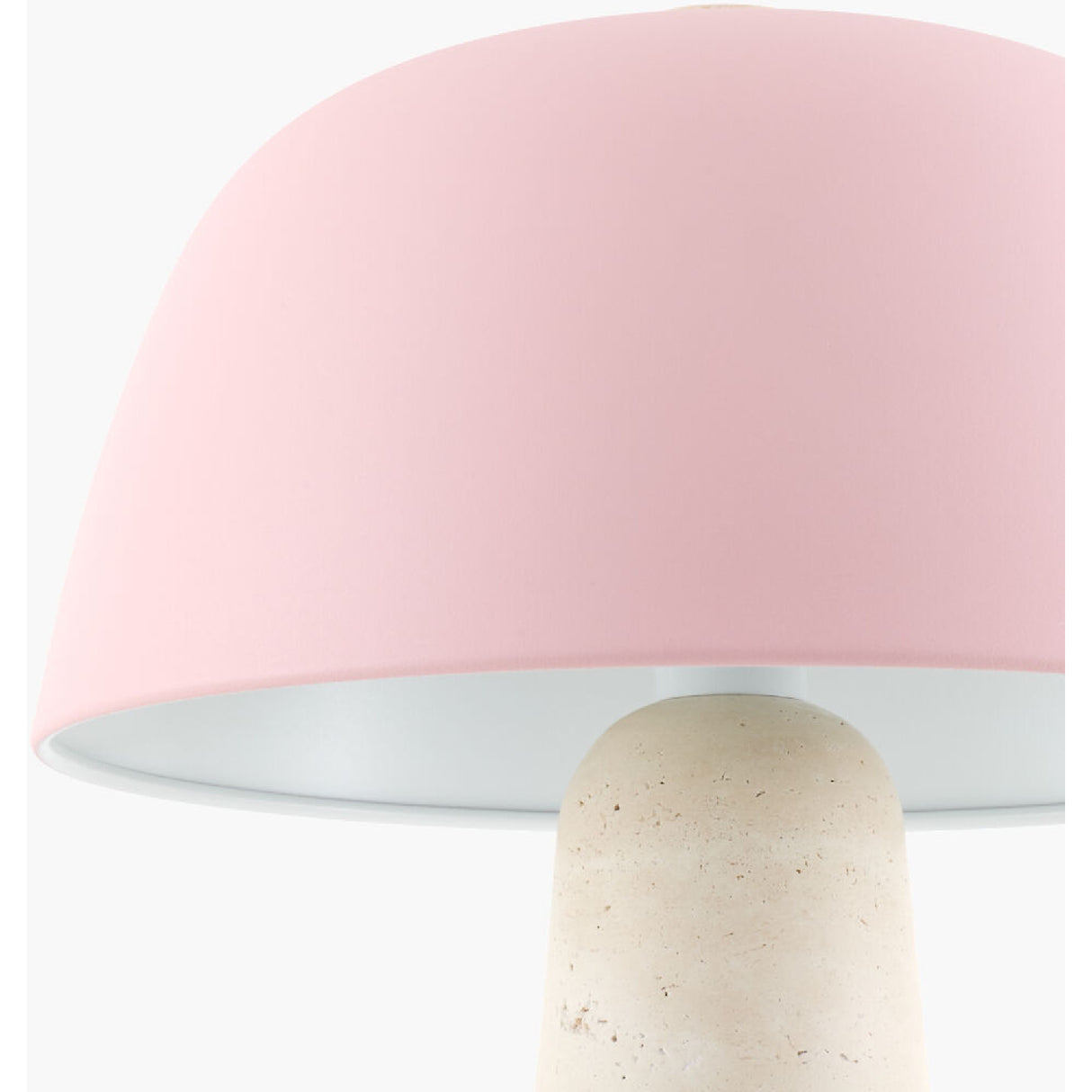Metal Shade Travertine Table Lamp L | Oroa.com