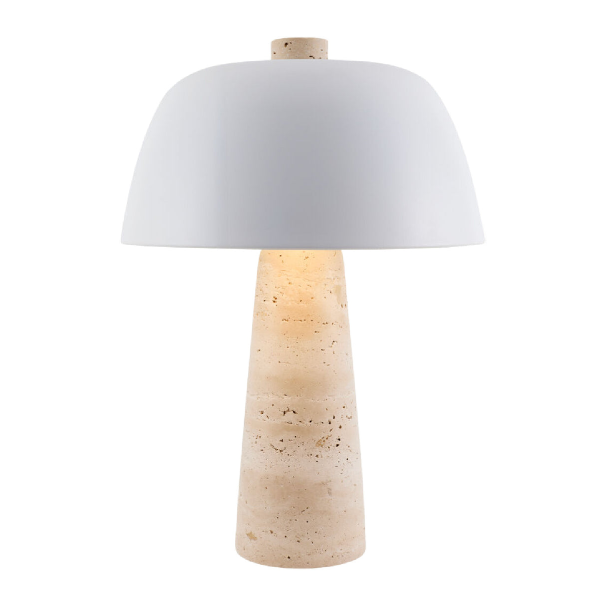 Modern European furniture - Metal Shade Travertine Table Lamp L - www.oroa.com