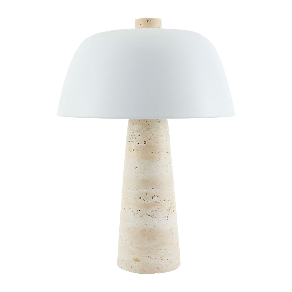 Modern European furniture - Metal Shade Travertine Table Lamp L - www.oroa.com