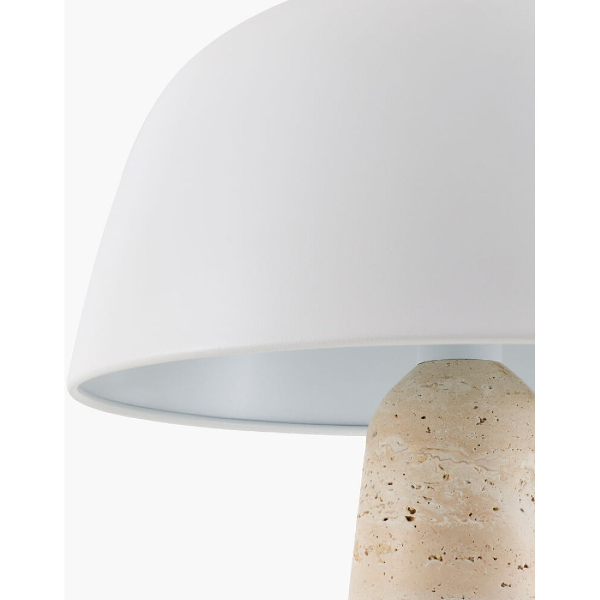 Metal Shade Travertine Table Lamp L | Oroa.com