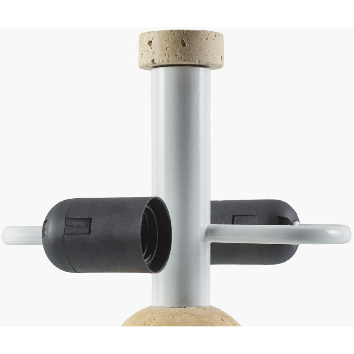 Modern European furniture - Metal Shade Travertine Table Lamp S - www.oroa.com