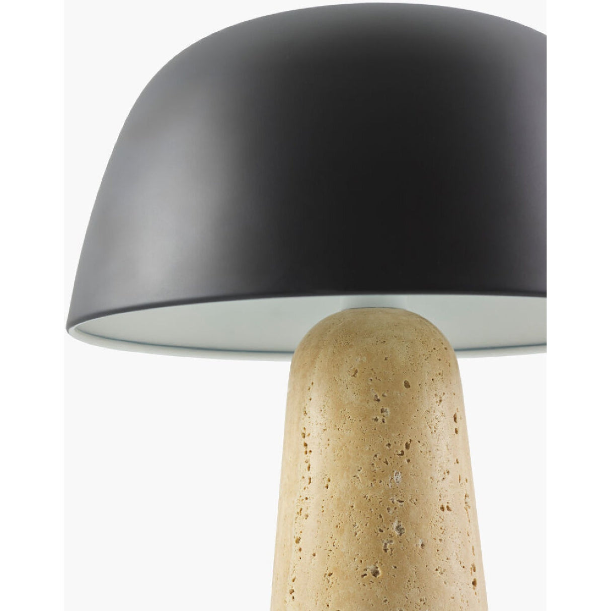 Modern European furniture - Metal Shade Travertine Table Lamp S - www.oroa.com