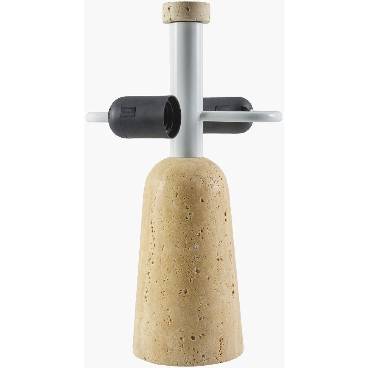 Modern European furniture - Metal Shade Travertine Table Lamp S - www.oroa.com