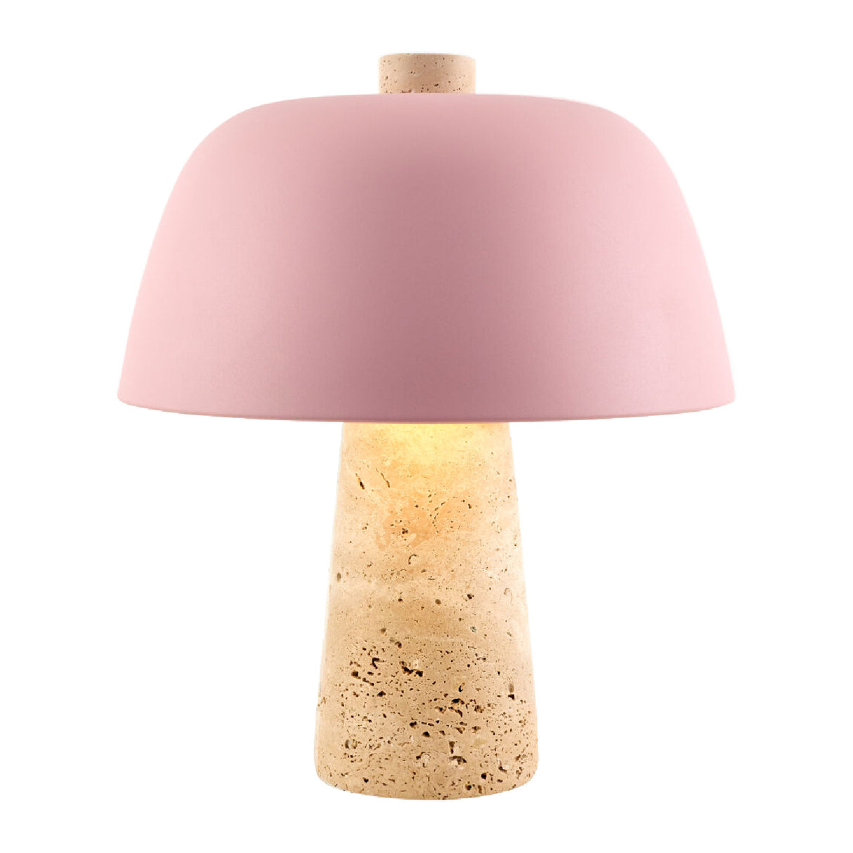 Modern European furniture - Metal Shade Travertine Table Lamp S - www.oroa.com