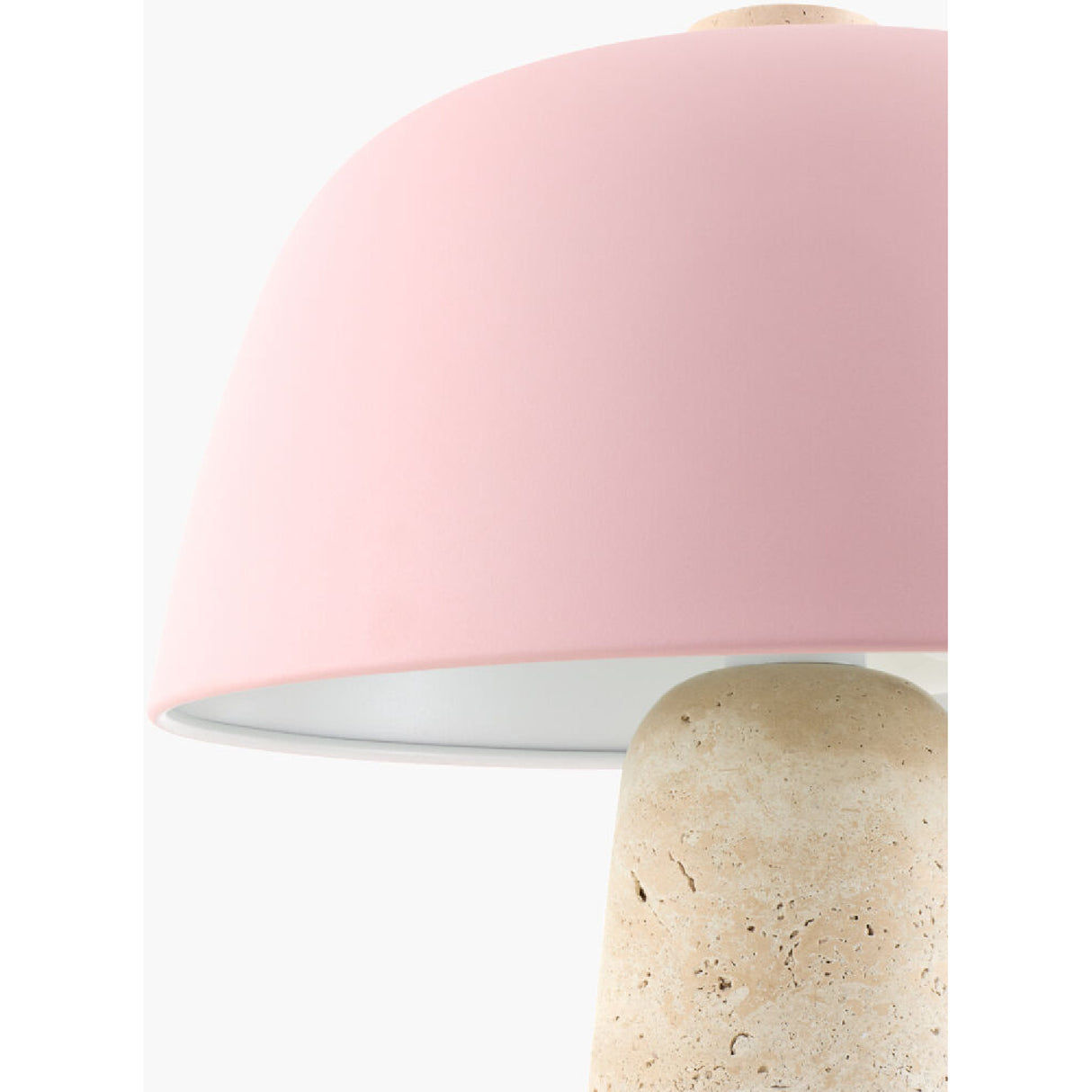 Metal Shade Travertine Table Lamp S | Oroa.com
