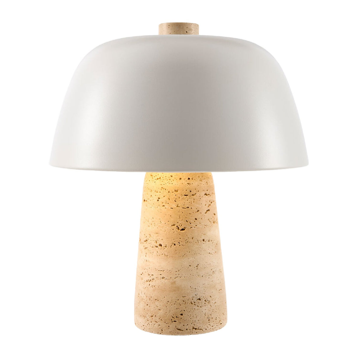 Modern European furniture - Metal Shade Travertine Table Lamp S - www.oroa.com