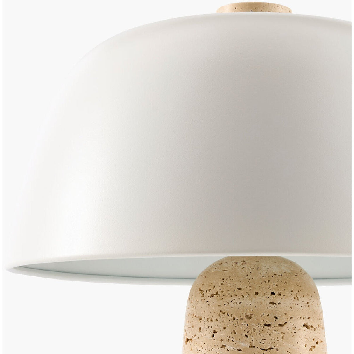 Modern European furniture - Metal Shade Travertine Table Lamp S - www.oroa.com