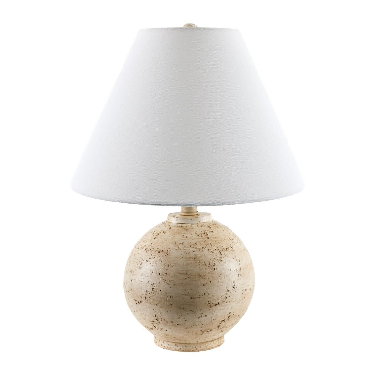 Modern European furniture - Cream Sphere Base Table Lamp - www.oroa.com