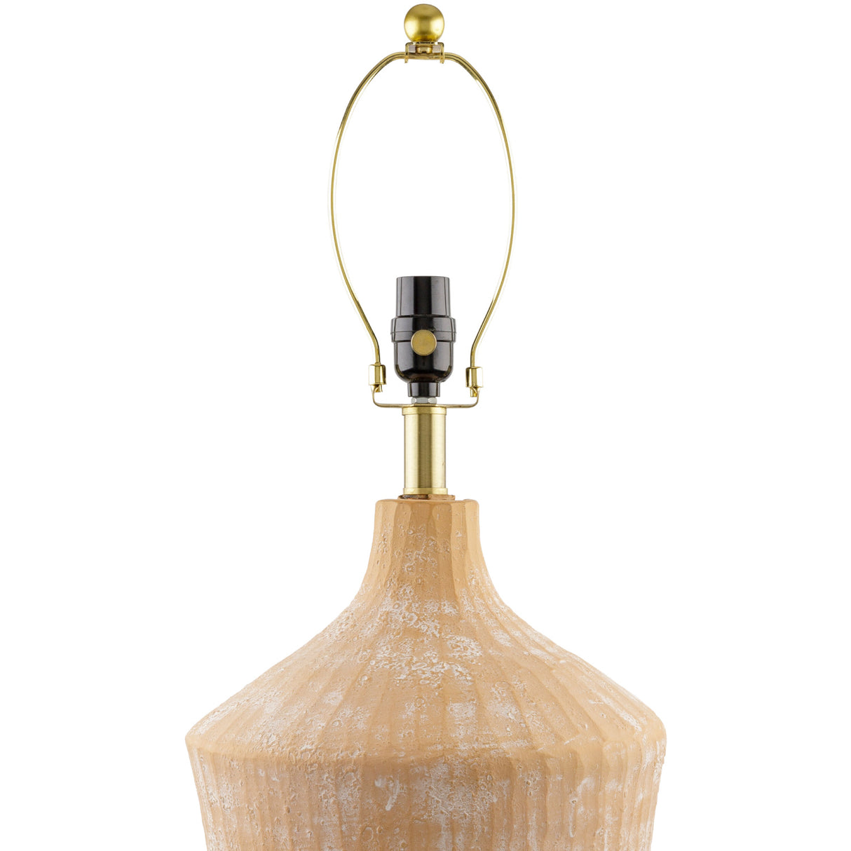 Modern European furniture - Glazed Beige Ceramic Table Lamp - www.oroa.com