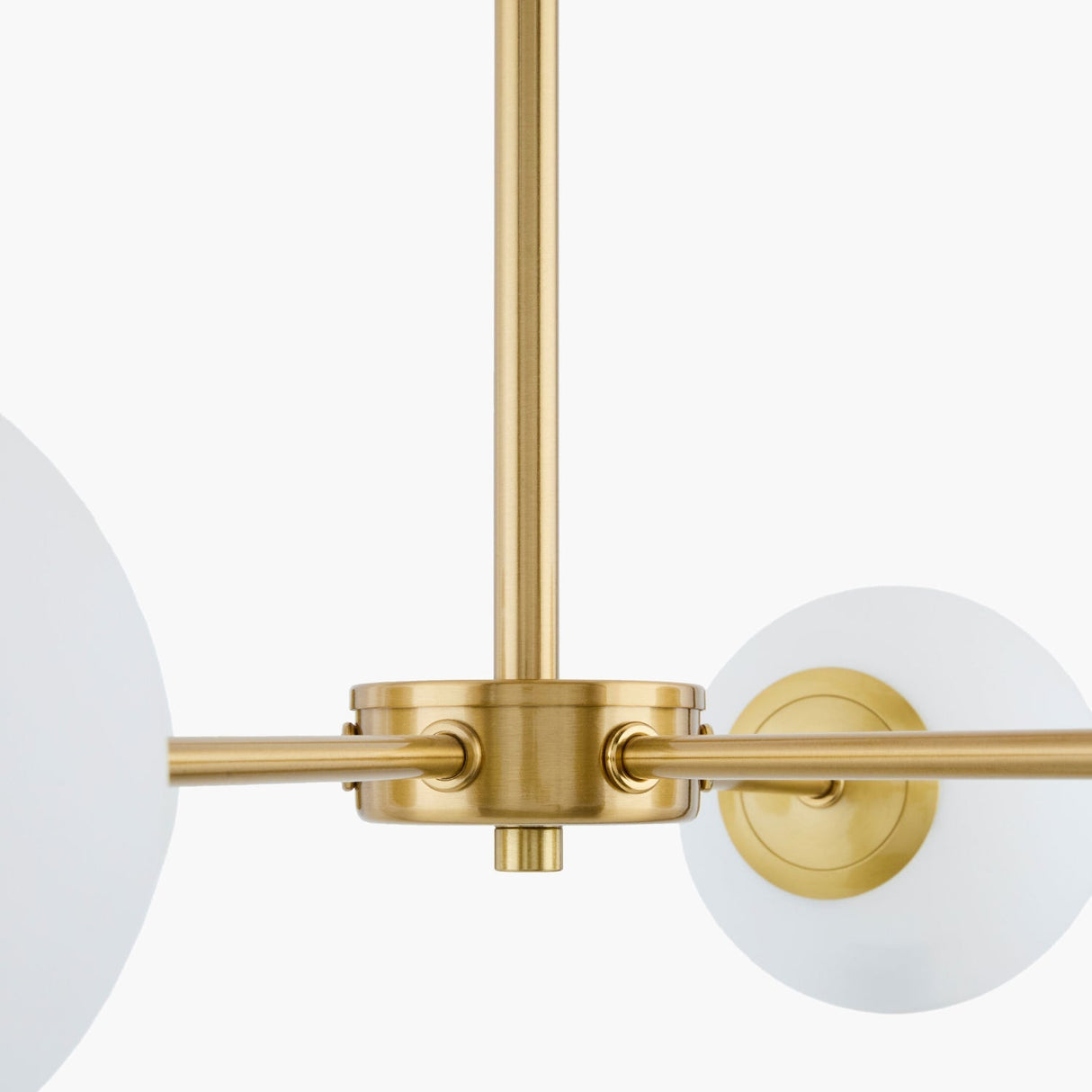 Modern European furniture - White Glass Orb 6-Light Chandelier - www.oroa.com