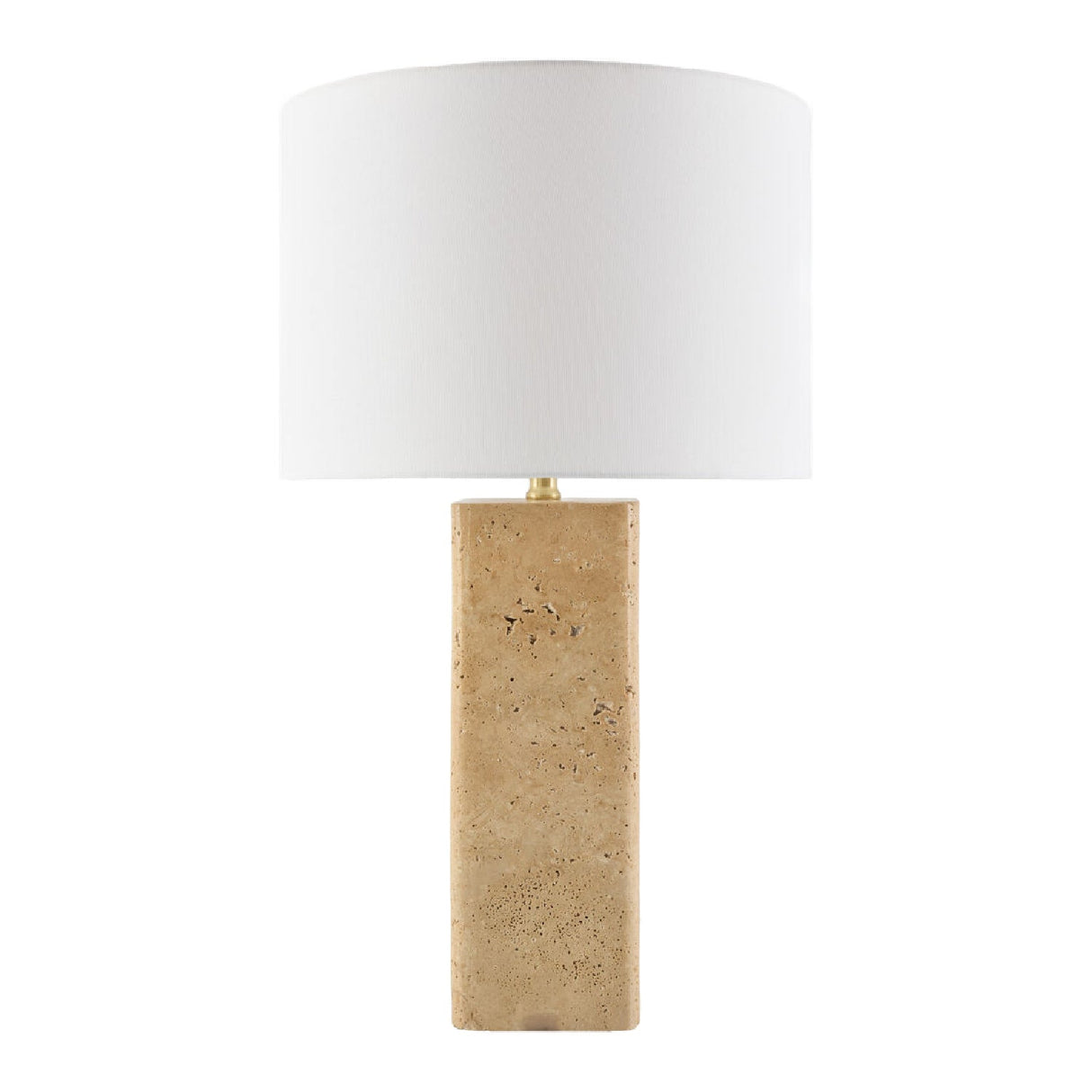 Modern European furniture - Burnished Beige Travertine Table Lamp - www.oroa.com