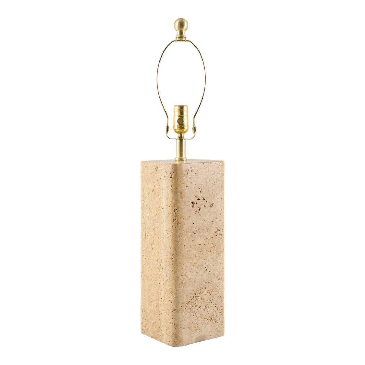 Modern European furniture - Burnished Beige Travertine Table Lamp - www.oroa.com