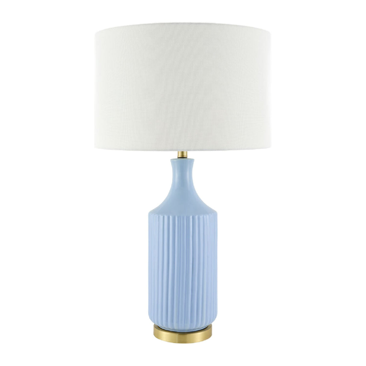Modern European furniture - Fluted Glazed Ceramic Table Lamp - www.oroa.com