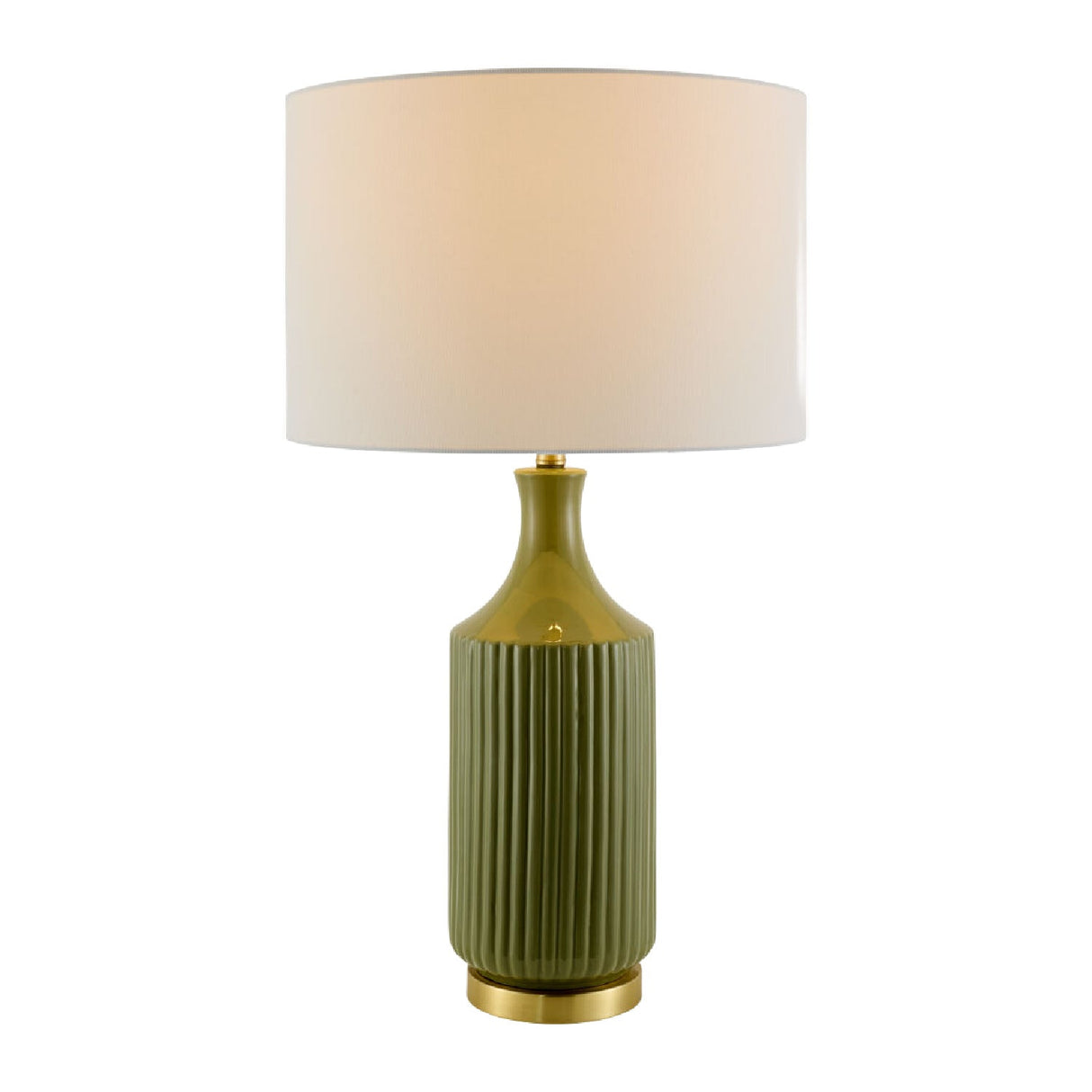 Modern European furniture - Fluted Glazed Ceramic Table Lamp - www.oroa.com