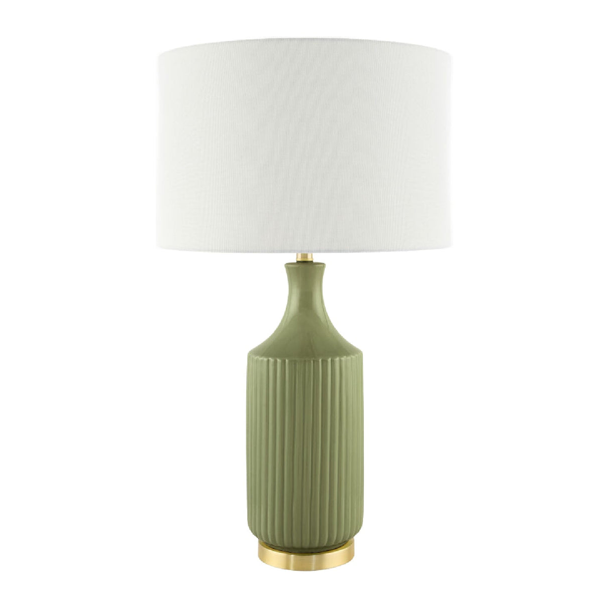 Modern European furniture - Fluted Glazed Ceramic Table Lamp - www.oroa.com