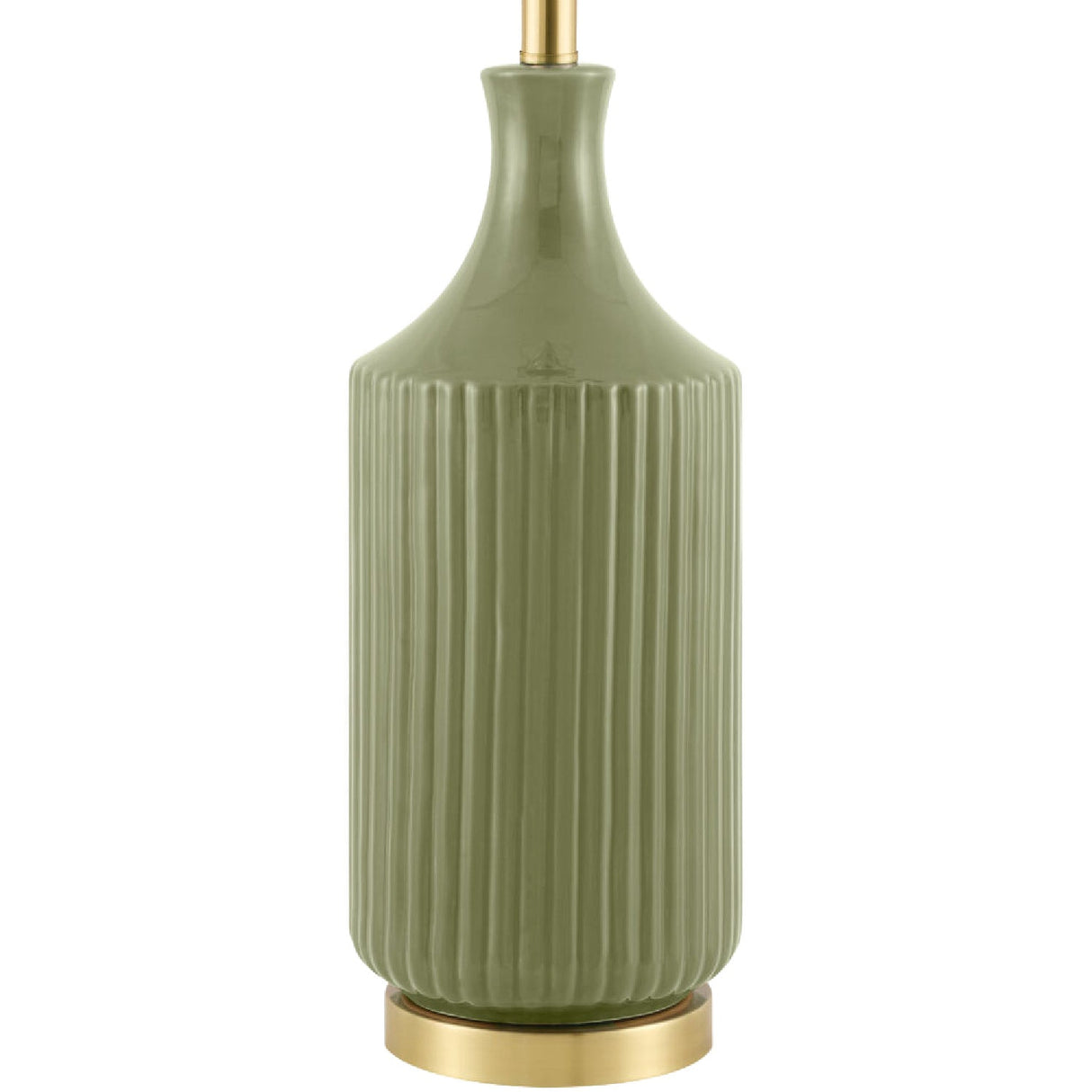 Modern European furniture - Fluted Glazed Ceramic Table Lamp - www.oroa.com