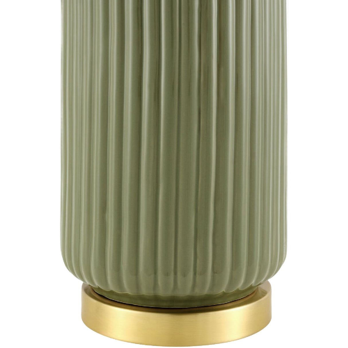 Modern European furniture - Fluted Glazed Ceramic Table Lamp - www.oroa.com
