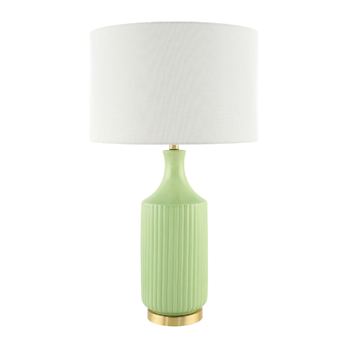 Modern European furniture - Fluted Glazed Ceramic Table Lamp - www.oroa.com