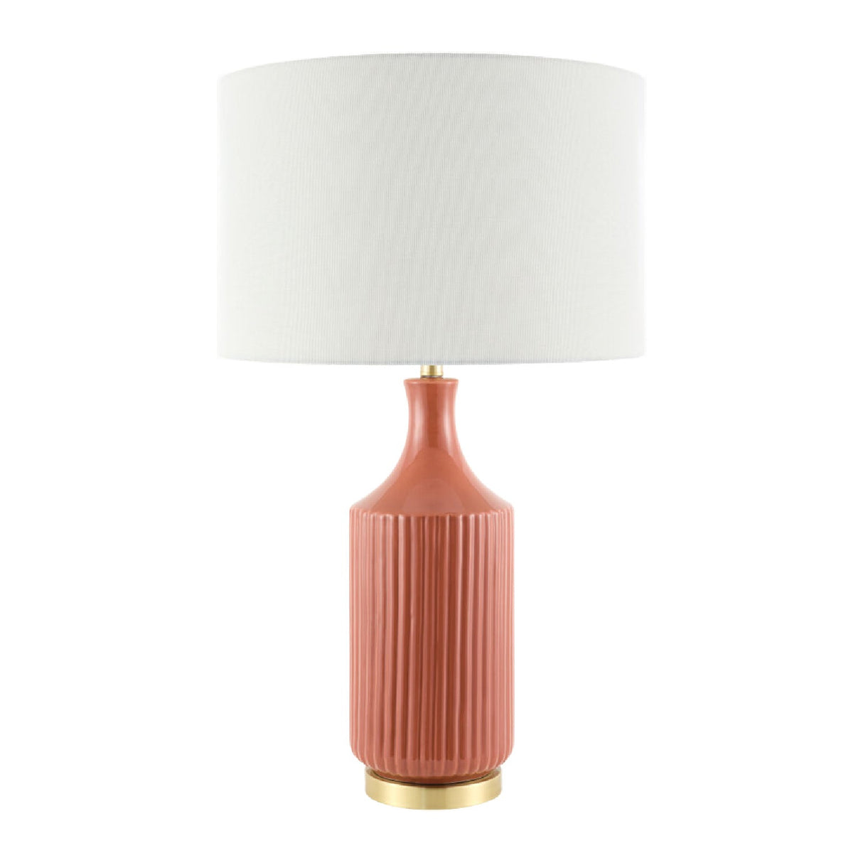Modern European furniture - Fluted Glazed Ceramic Table Lamp - www.oroa.com