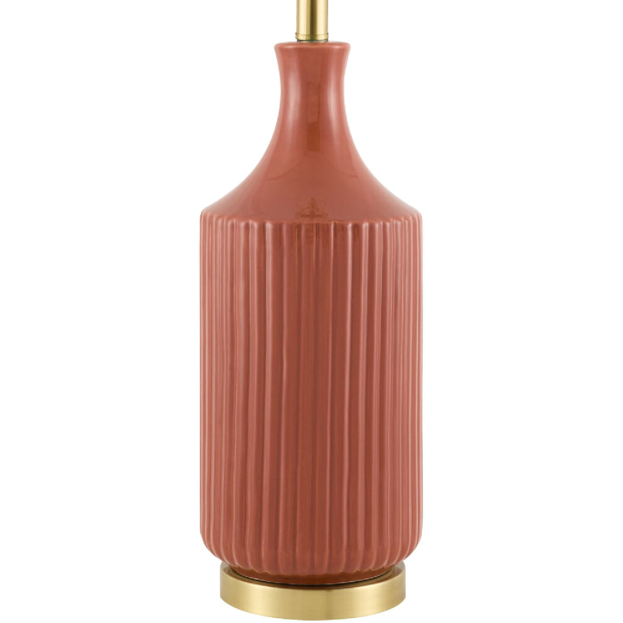 Modern European furniture - Fluted Glazed Ceramic Table Lamp - www.oroa.com
