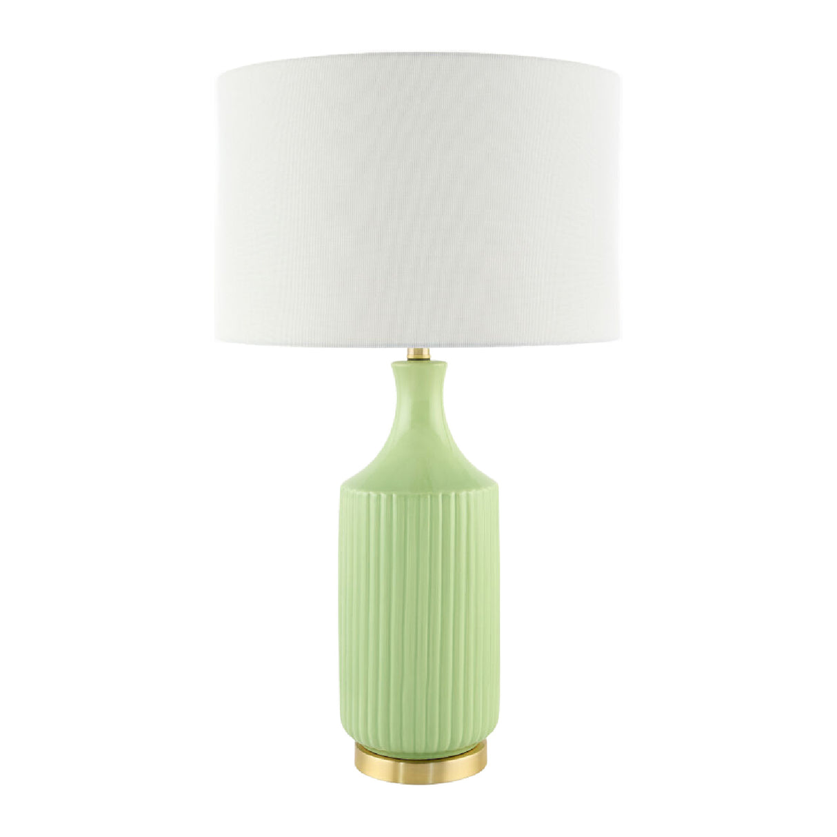 Modern European furniture - Fluted Glazed Ceramic Table Lamp - www.oroa.com