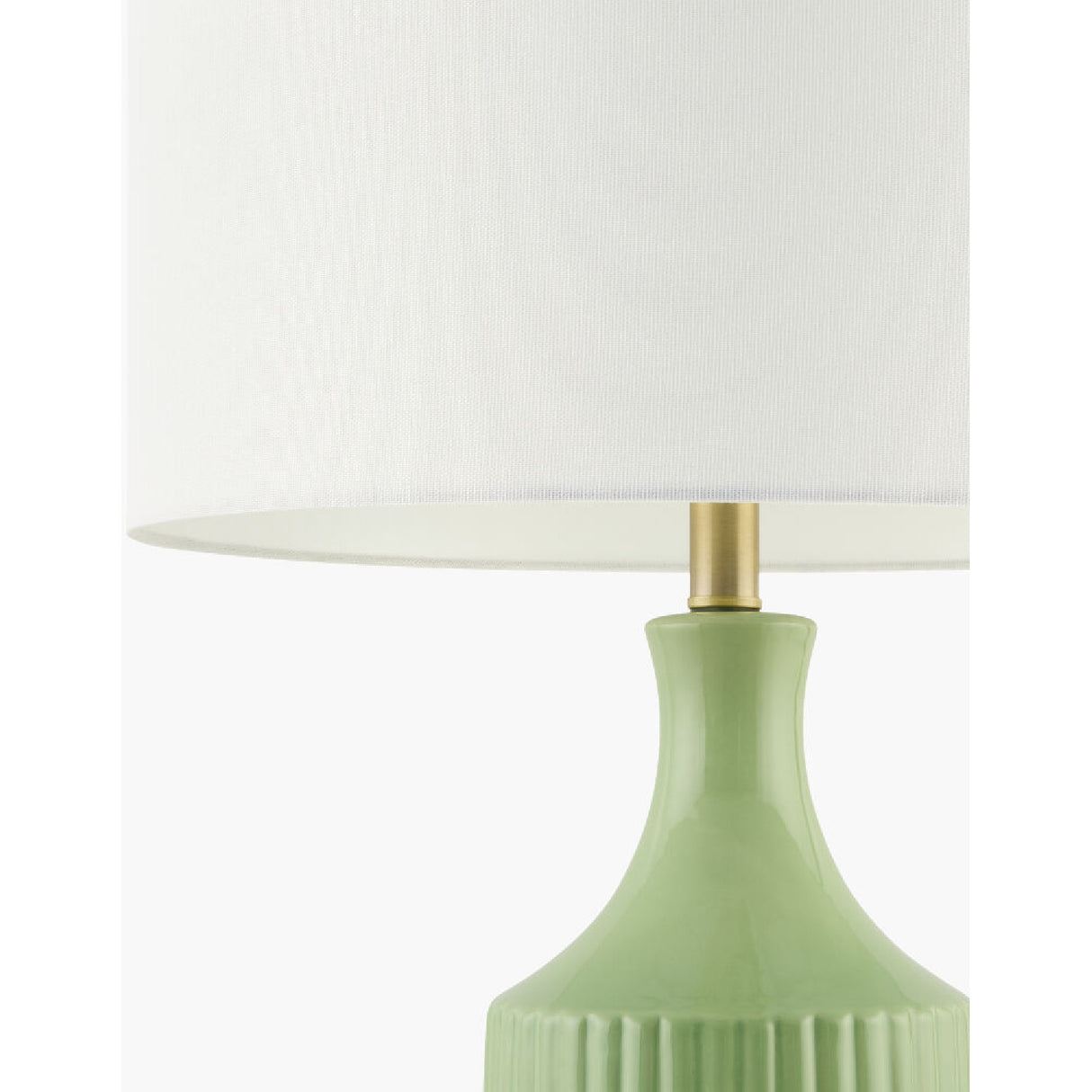 Modern European furniture - Fluted Glazed Ceramic Table Lamp - www.oroa.com