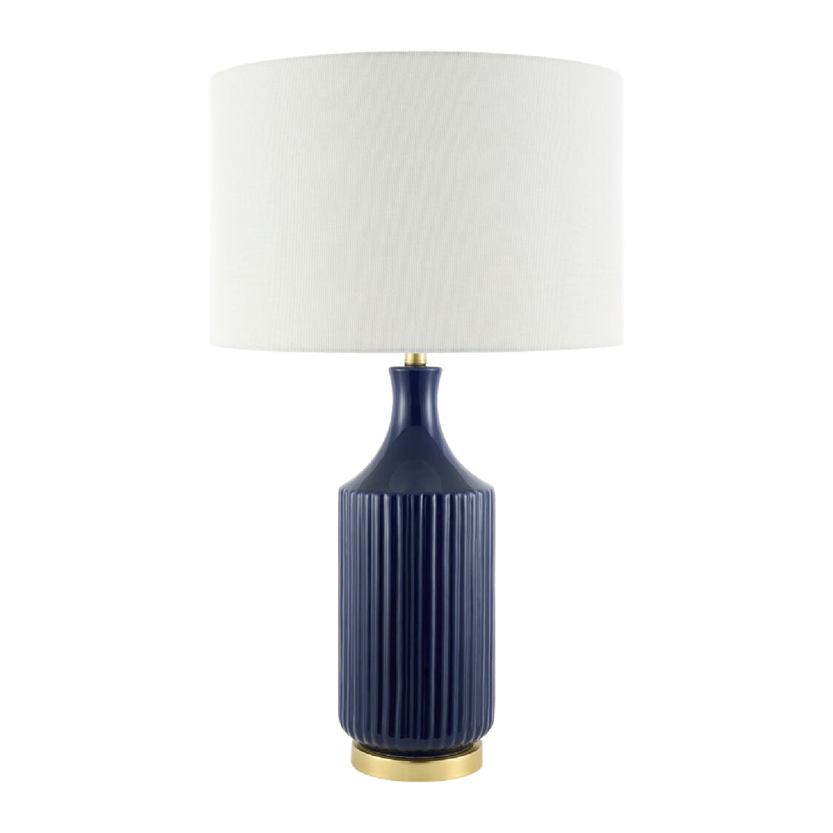 Modern European furniture - Fluted Glazed Ceramic Table Lamp - www.oroa.com