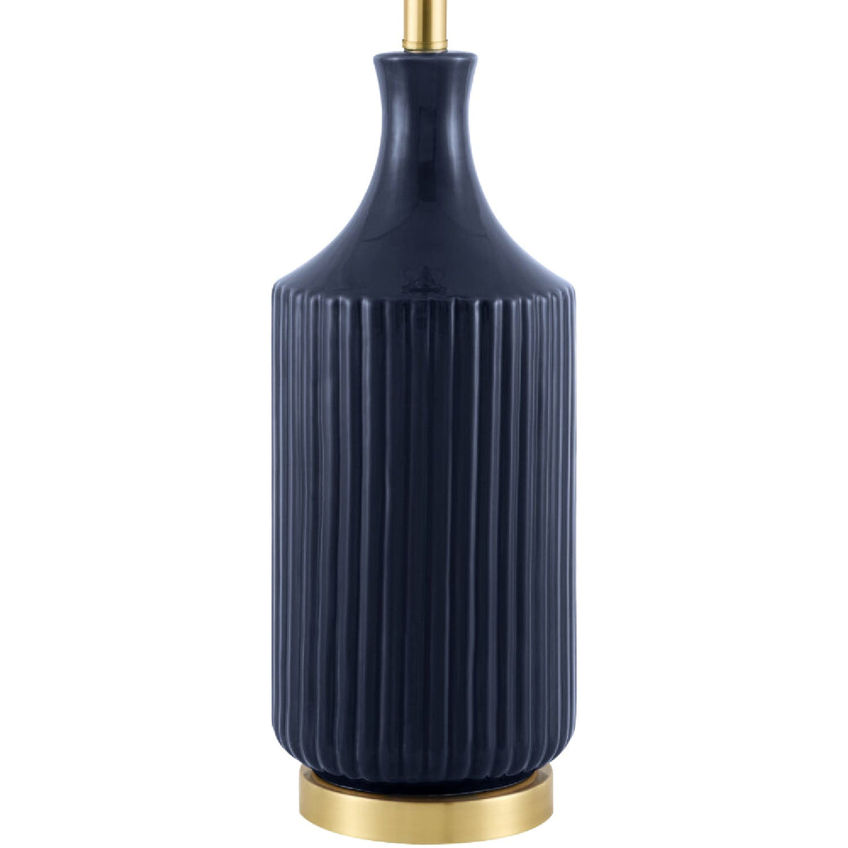 Modern European furniture - Fluted Glazed Ceramic Table Lamp - www.oroa.com