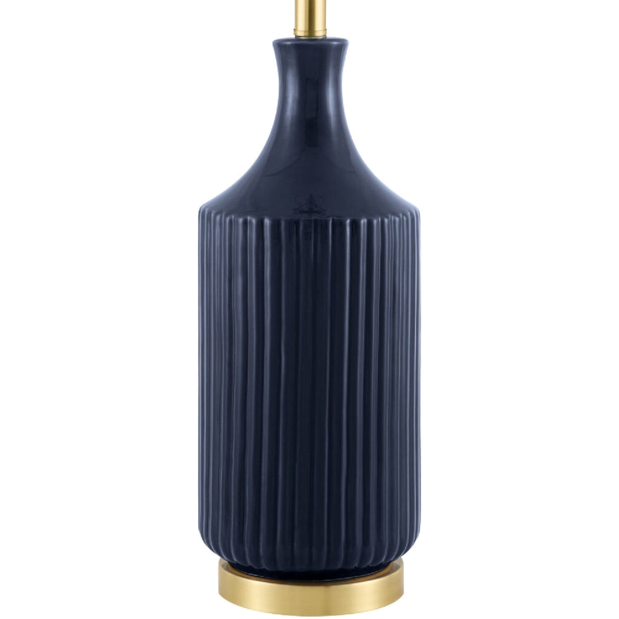 Modern European furniture - Fluted Glazed Ceramic Table Lamp - www.oroa.com