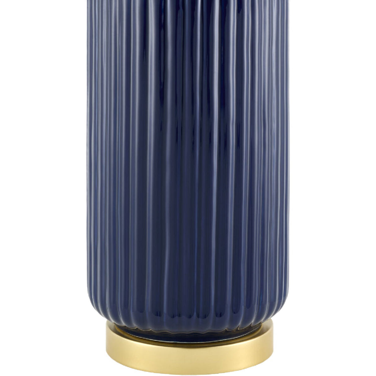 Modern European furniture - Fluted Glazed Ceramic Table Lamp - www.oroa.com
