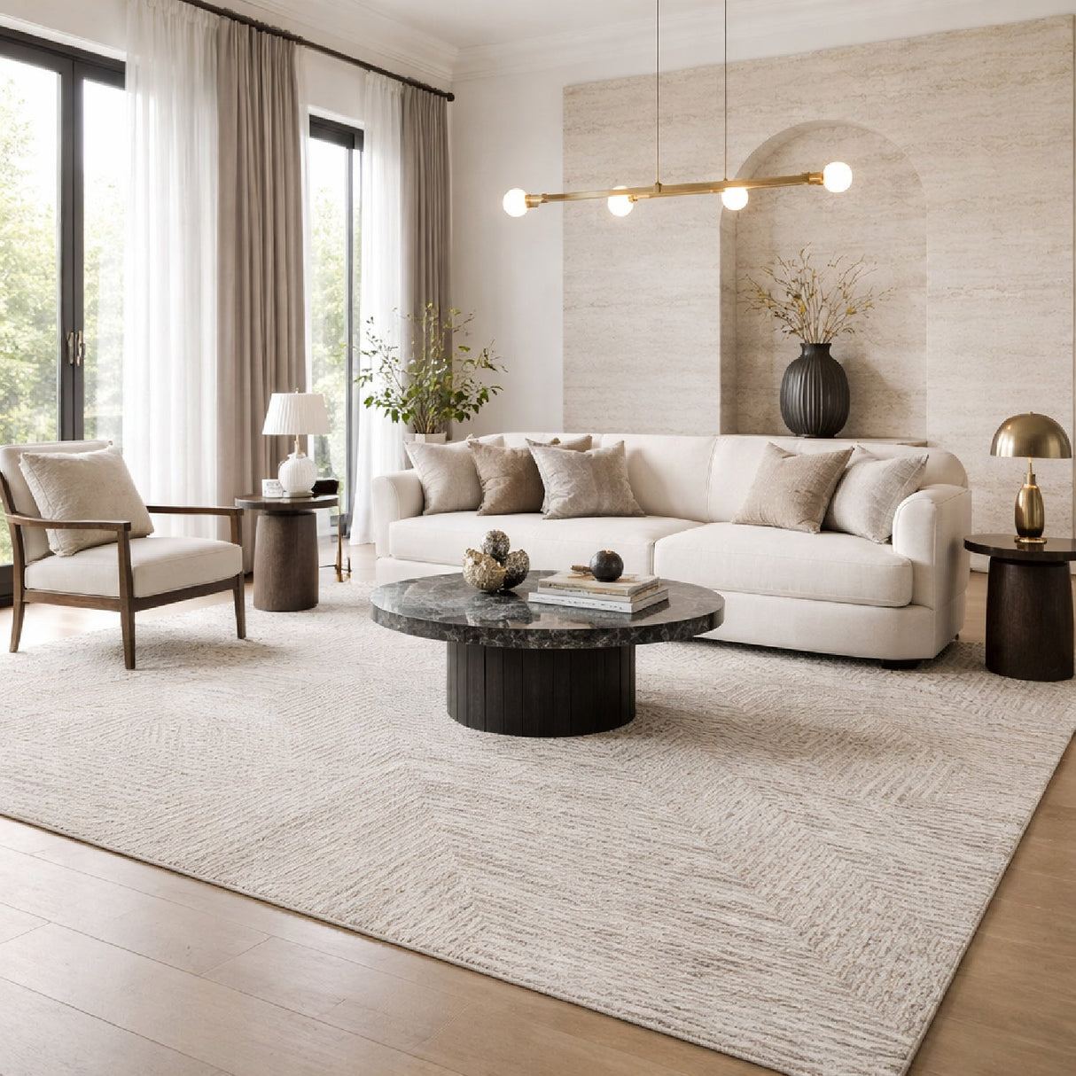 Modern furniture - Textured Wool Blend Carpet - www.oroa.com