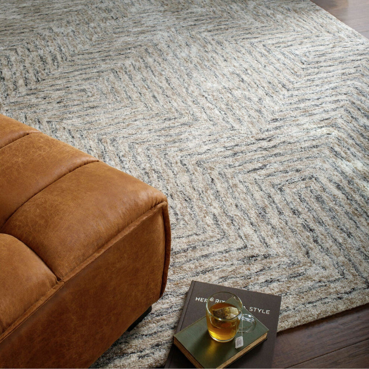 Modern furniture - Textured Wool Blend Square Carpet - www.oroa.com