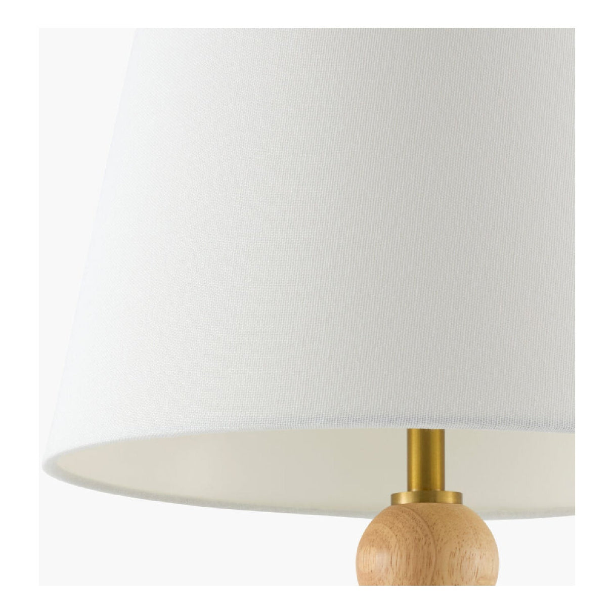 Modern European furniture - Rubberwood Beige Linen Table Lamp - www.oroa.com
