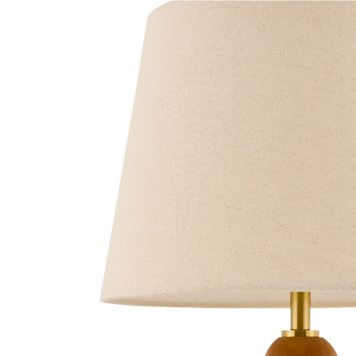 Modern European furniture - Rubberwood Beige Linen Table Lamp - www.oroa.com