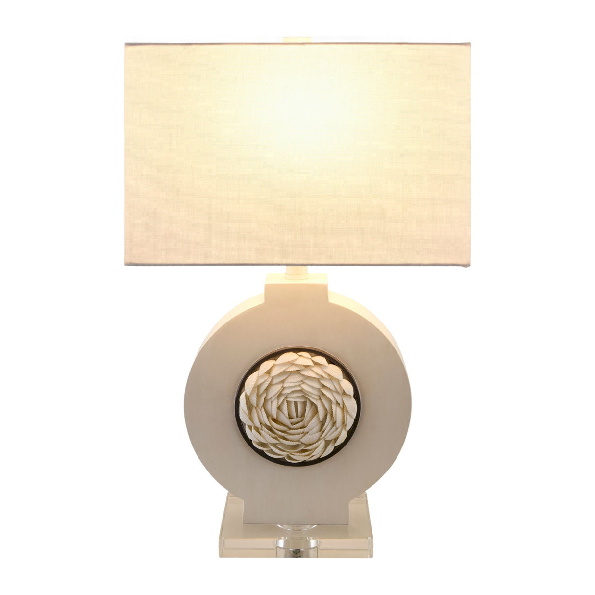 Modern European furniture - Shell Embellished Accent Table Lamp - www.oroa.com