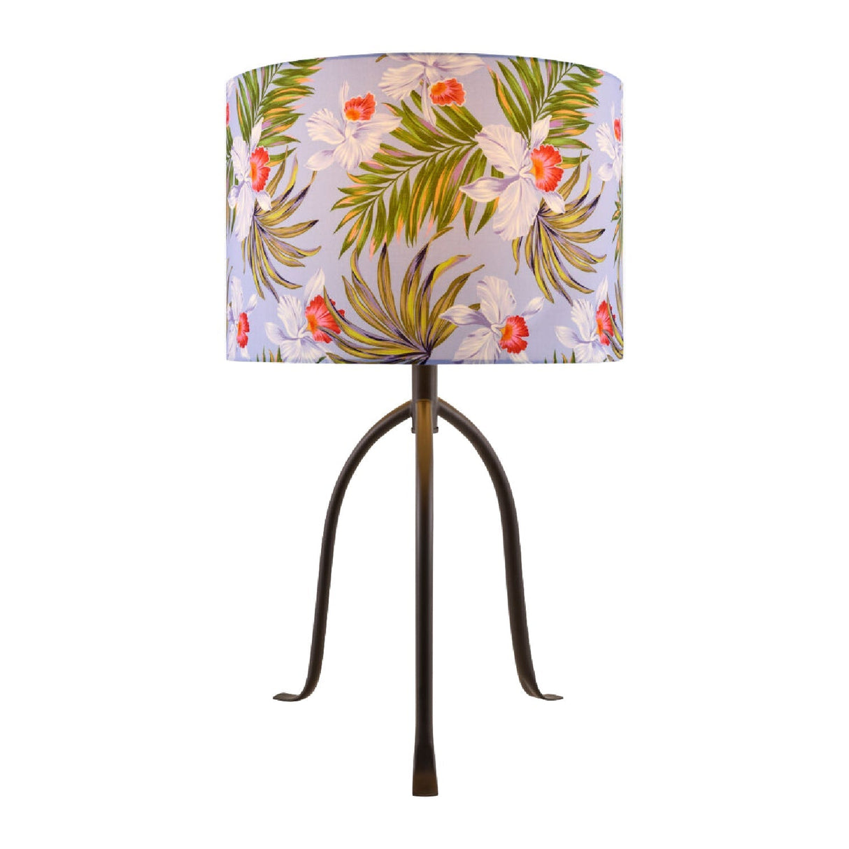 Modern European furniture - Floral Print Linen Table Lamp S - www.oroa.com