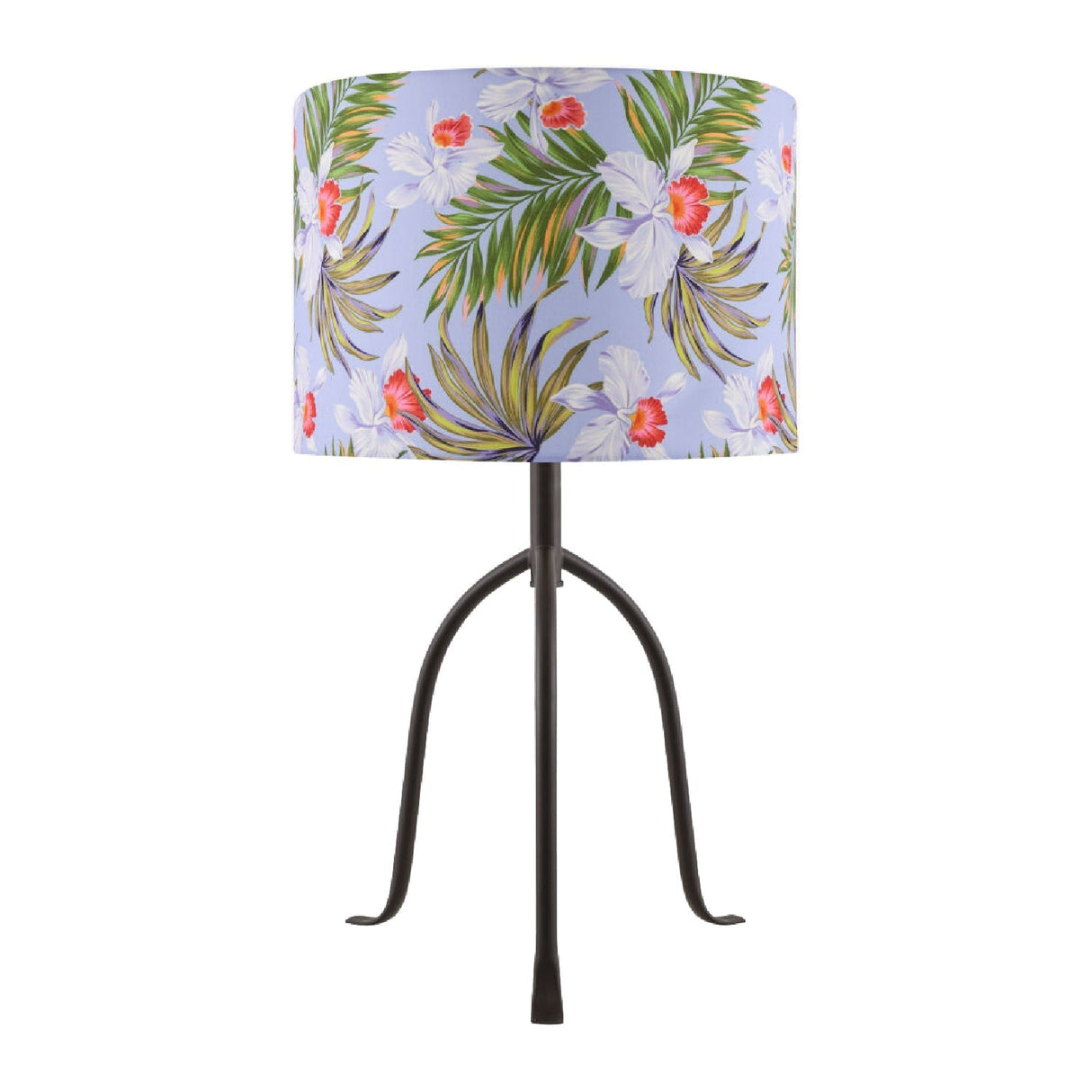 Modern European furniture - Floral Print Linen Table Lamp S - www.oroa.com