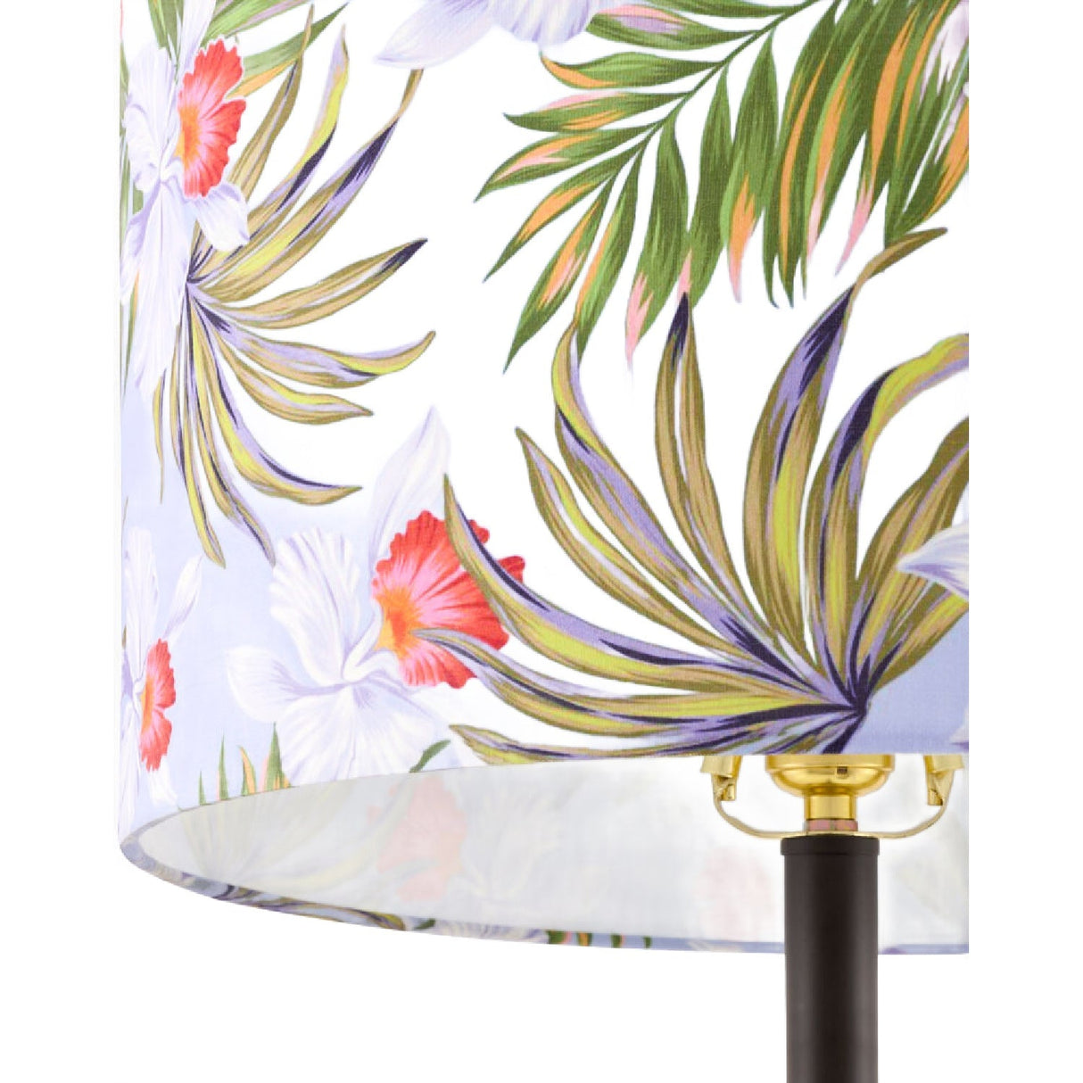 Modern European furniture - Floral Print Linen Table Lamp S - www.oroa.com