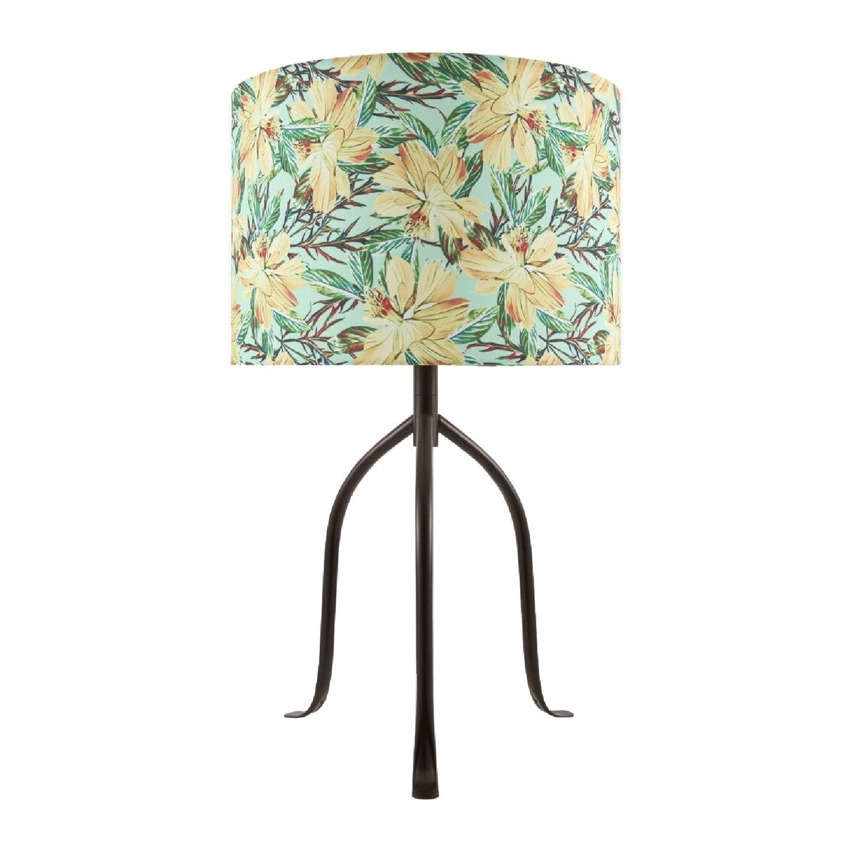 Modern European furniture - Floral Print Linen Table Lamp S - www.oroa.com