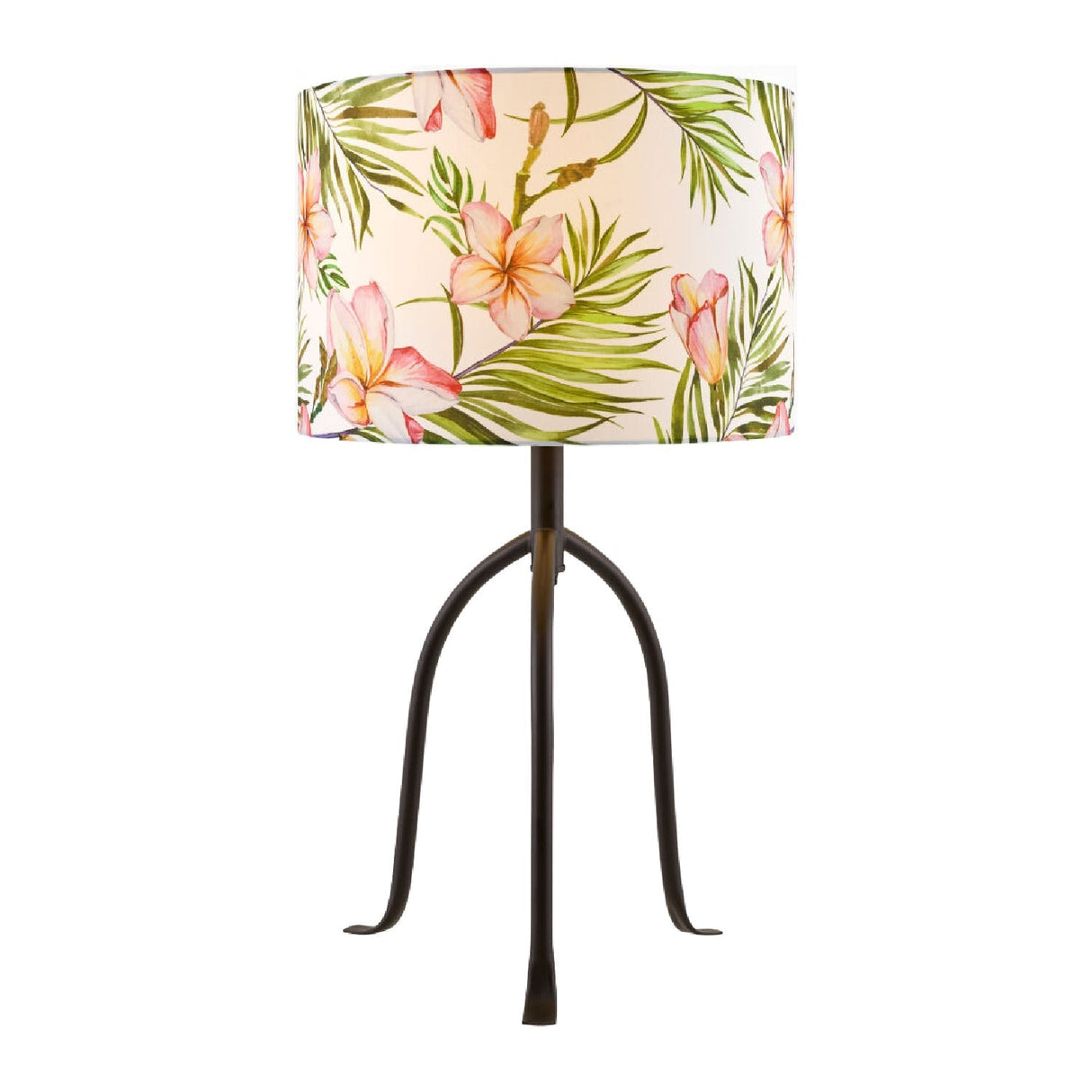 Modern European furniture - Floral Print Linen Table Lamp S - www.oroa.com